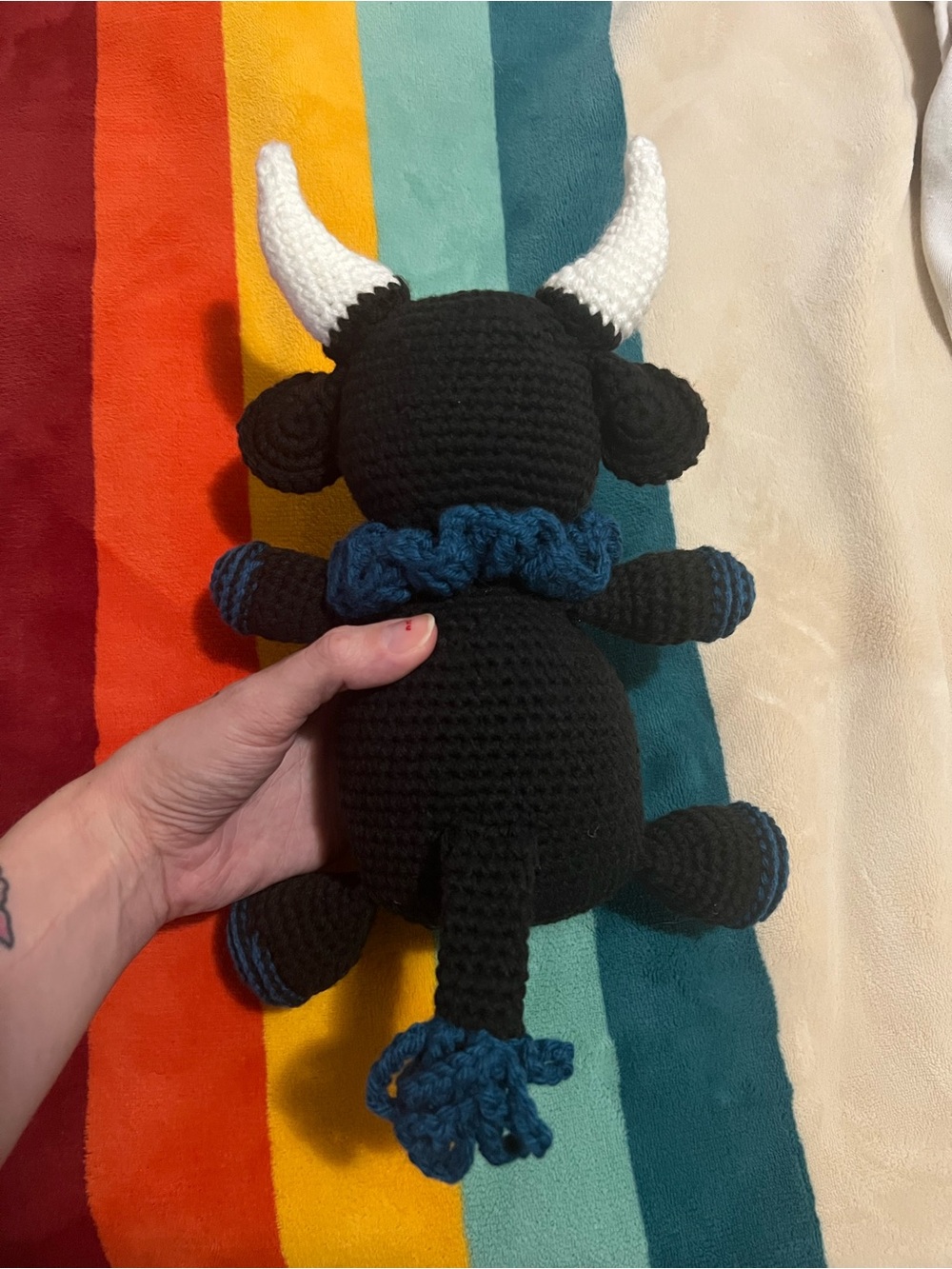 Crocheted Baphomet Goat ✨ - Picture 8 of 10